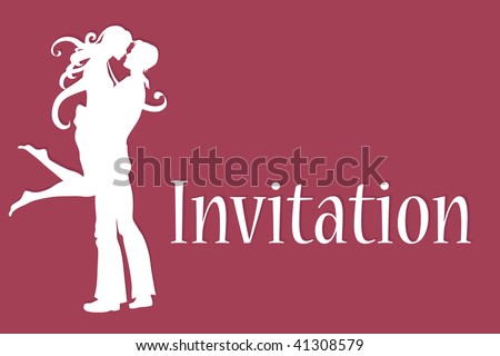 wedding invitation vector