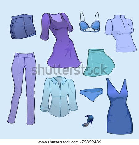 Lingerie Icon  on Illustration Of Cool Women Clothes Icon Set   75859486   Shutterstock