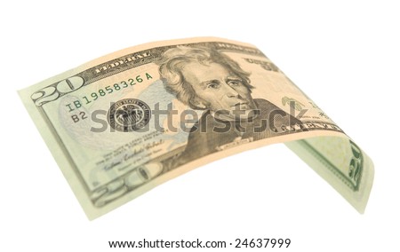 20 dollar bill clip art. Single twenty dollar bill