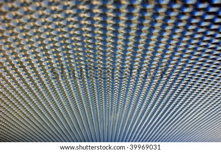 background of metal surface with diminishing perspective