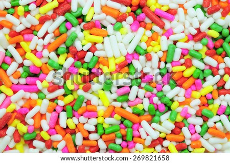colorful capsule candies