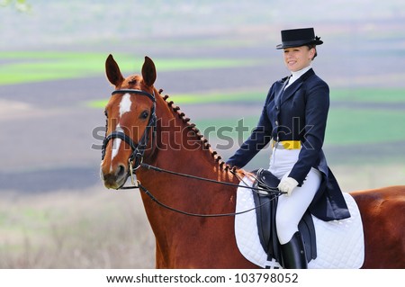 Girl And Dressage Ho