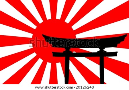 japan flag wallpaper. stock vector : Japanese flag