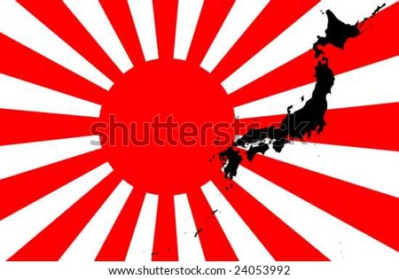 flag of japan to color. flag of Japan in vector