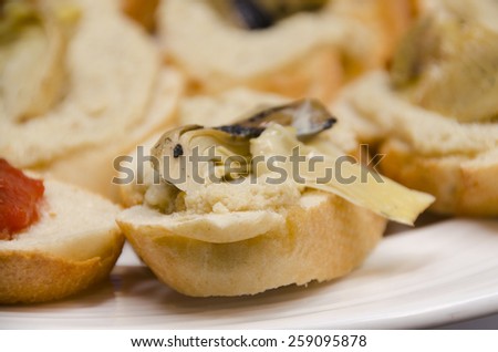 italian little party sandwiches