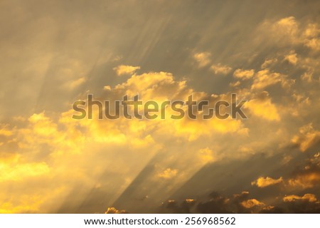 sunbeams and clouds , Solar beams