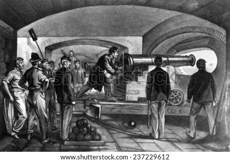 The firing on Fort Sumter in Charleston, South Carolina in response to a Confederate attack, April 12, 186 1, from The New York Times.