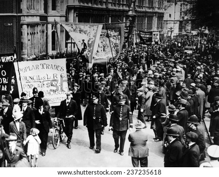 May Day Parade of the Communists and Left Wing Labourites The Great General Strike that started 2 days later.