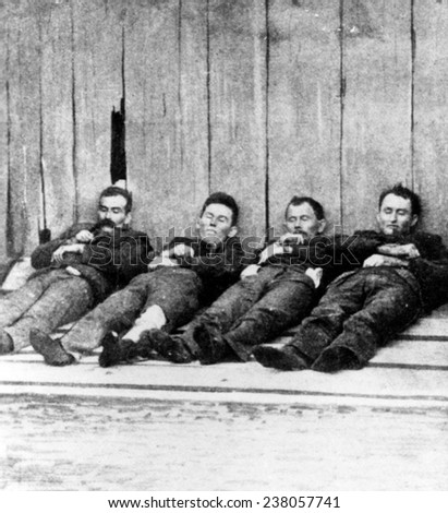 The Dalton Gang after death 1892