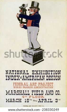 Poster for Federal Art Project exhibition \