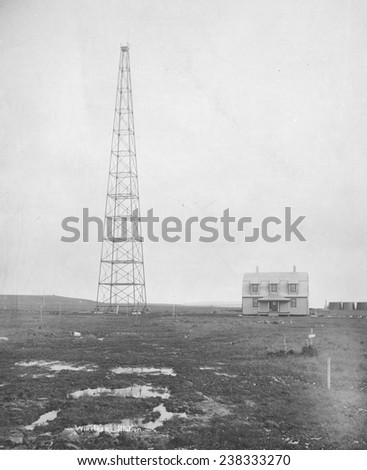 Wireless station, Nome, Alaska, photograph by Lomen Brothers, 1916