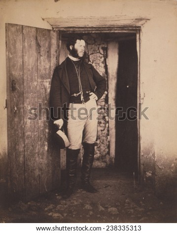 The Crimean War, portrait of Mr. Angel, postmaster, photograph by Roger Fenton, 1855.