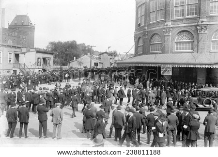 Baseball. Crowds at Ebbets Field, Brooklyn, New York. October 5, 1920
