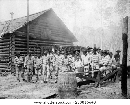 The chain gang, southern US, ca. 1898