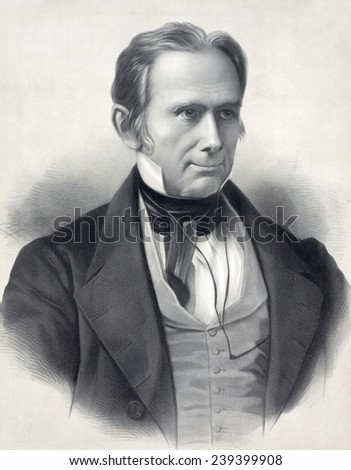 Henry Clay (1777-1852). Commemorative portrait of the great American Whig politician.