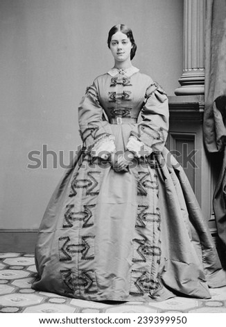 Kate Chase Sprague (1840-1899), daughter of the widowed Salmon Chase, acted as his hostess and supported his presidential ambitions throughout the 1860\'s.