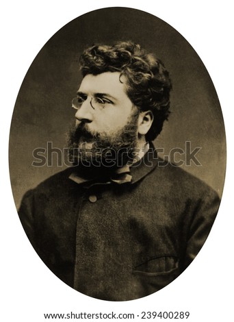 Georges Bizet (1838-1875), French composer based his famous opera, CARMEN (1875), on a story by the contemporary French author Prosper Merimee.