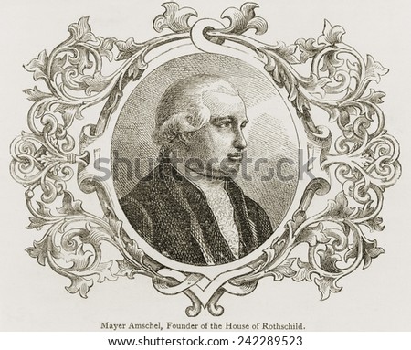 Meyer Amschel Rothschild (1744-1812), founder of the international banking family. Ca. 1790.