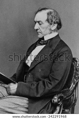 William Gladstone (1809-1898), Prime Minister of Great Britain. 1867.