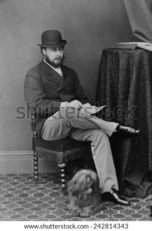Edward, the Prince of Wales, the future Edward VII, King of Great Britain, ca. 1867.