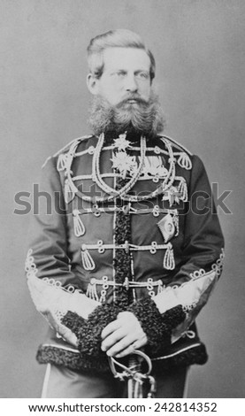 Frederick III, German Emperor (1831-1888), as Crown Prince. He was German Emperor and King of Prussia for 99 days in 1888. He was married Princess Victoria. Ca. 1867.
