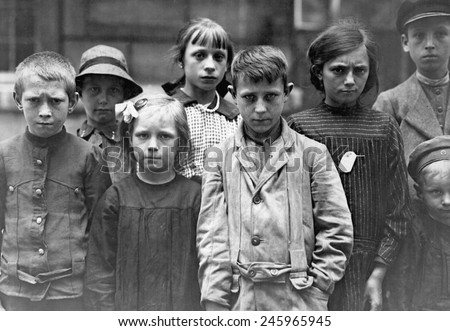 French refugee children at Grand Val, near Paris, where they live at an American Red Cross home. WWI, 1914-1918.