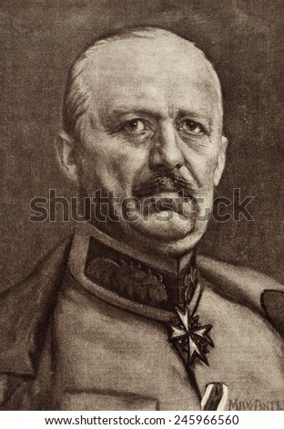 German General, Erich Ludendorff, Chief of the General Staff of the German armies from 1916-18.