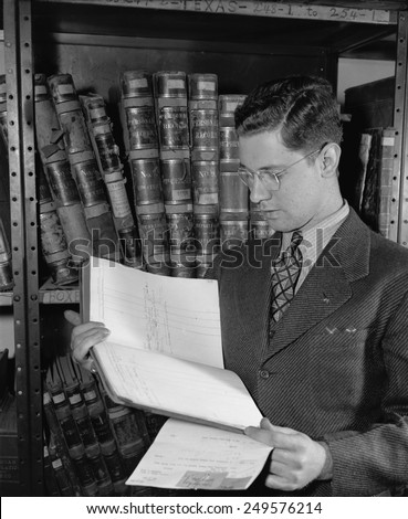 Government employee with 1890 census records, ca. 1940.