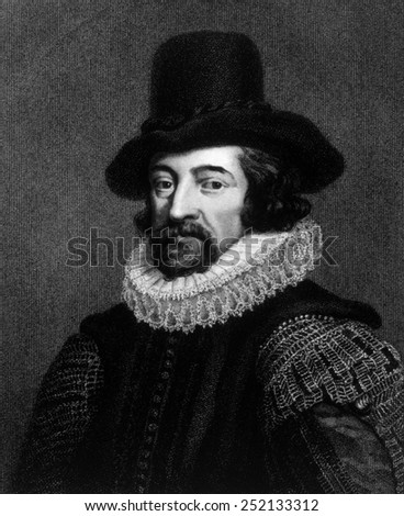 Sir Francis Bacon (1561-1626), engraving from 1738