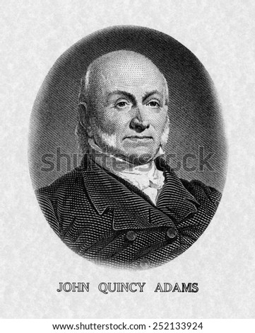 US Presidents. US President John Quincy Adams.