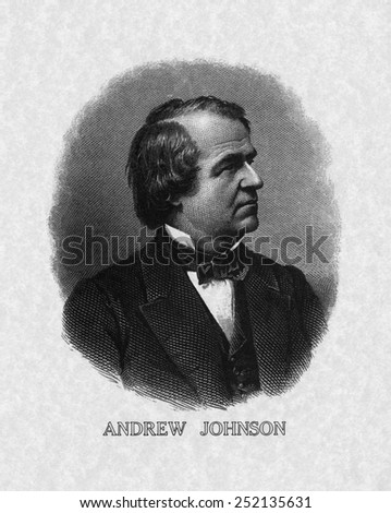 US Presidents. US President Andrew Johnson.