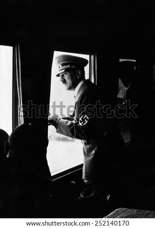 Adolf Hitler, on a 12-hour train trip through Italy, May 1938