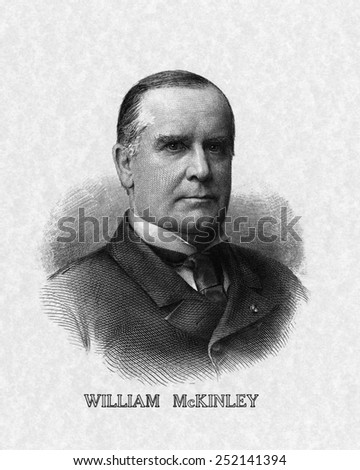 US Presidents. US President William McKinley.