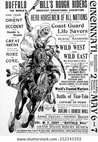 Buffalo Bill\'s Rough Riders Review, Wild West and Wild Eat Show, 1901