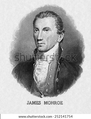 US President James Monroe