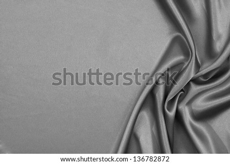 luxurious grey satin background close up