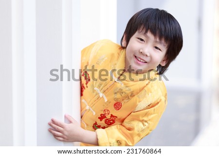 boy in chinese clothes