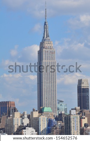 NEW YORK CITY - SEPTEMBER 8: Empire State Building with its surrounding, in New York City, as seen on September 8, 2013. The Empire State Building stood as the tallest in the world for 40 years.
