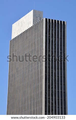 ALBANY, NEW YORK - MAY 11: Empire State Plaza in Albany, New York, on May 11, 2014.  It houses several departments of New York State administration and is integrated with New York State Capitol.