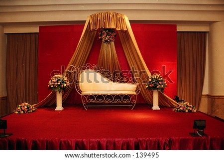christian wedding stage decoration