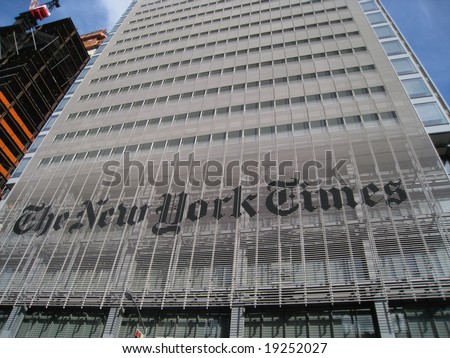 The New York Times building in New York