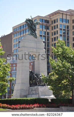 National War Memorial in Ottawa, Canada