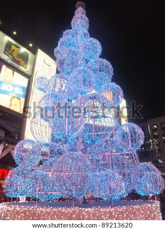 TORONTO - NOVEMBER 19: Illuminite, a Winter Magic Holiday event,  on November 19, 2011 at Yonge-Dundas Square in Toronto, Canada