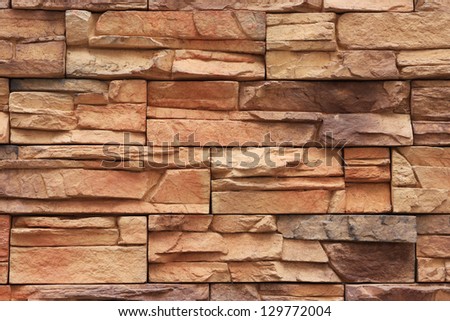 Modern brick wall. Colorful brick wall as background.