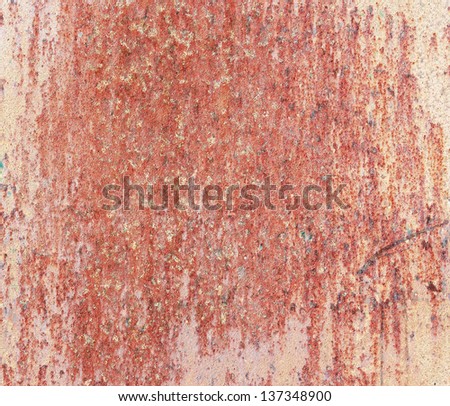 Old rusty metallic background. A rusty old metal plate.
