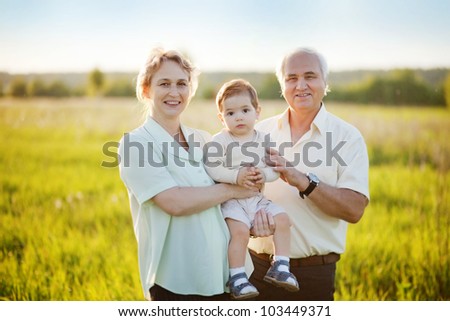 Grandparents and grandchild