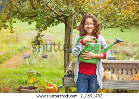 Young farmer in autumn