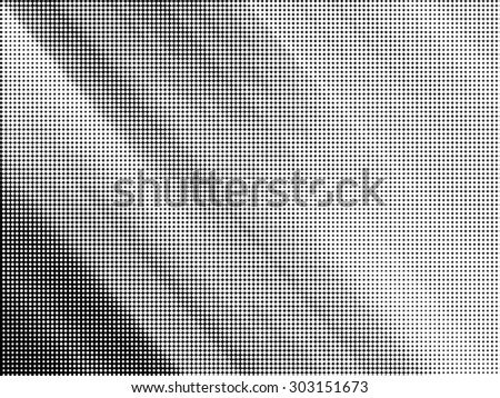 Abstract black and white dots background with half tone effect