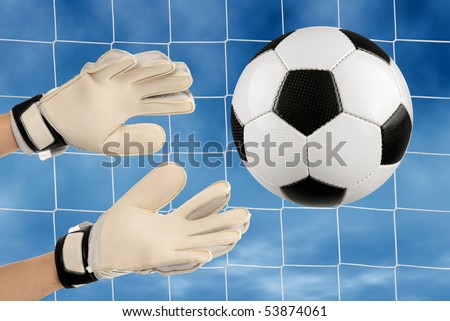 soccer goalkeeper. Soccer goalkeeper#39;s hands
