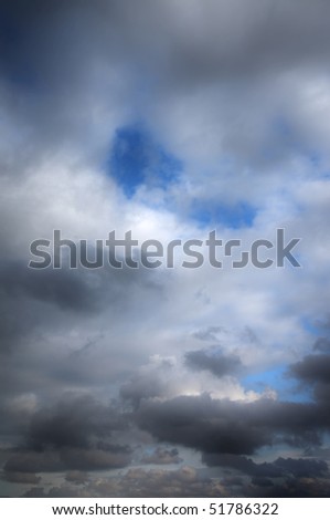 High dynamic range image of a cloudy sky
